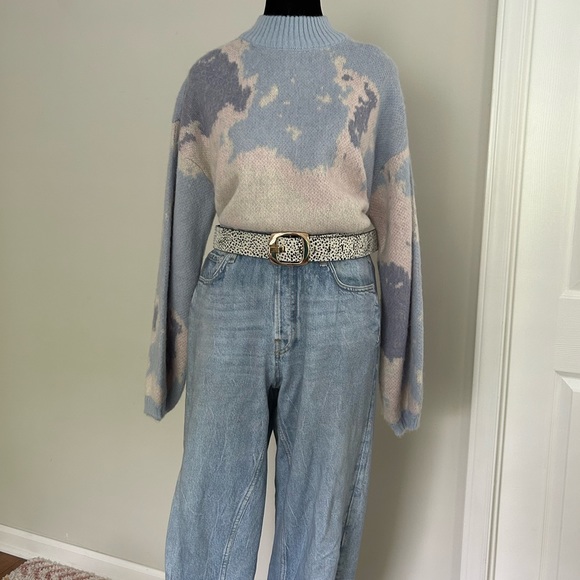 Pieces Sweaters - Pieces Watercolor Sweater